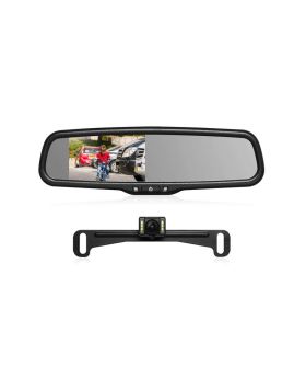 AUTO-VOX T2 Backup Camera Kit 4.3 LCD OEM Car Rearview Mirror Monitor Parking 