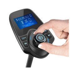 Nulaxy Bluetooth Car FM Transmitter Audio Adapter Receiver Wireless Handsfree 